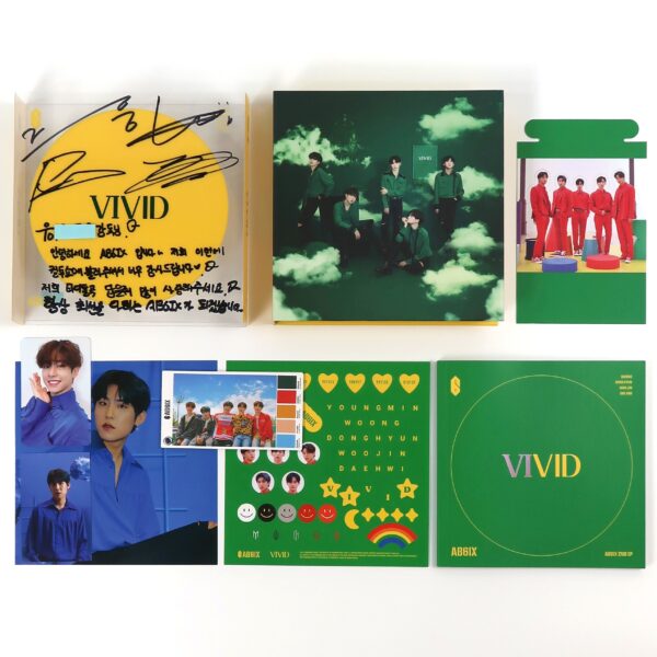AB6IX - Vivid Signed Autographed + Message CD Album Promo K-Pop 2020