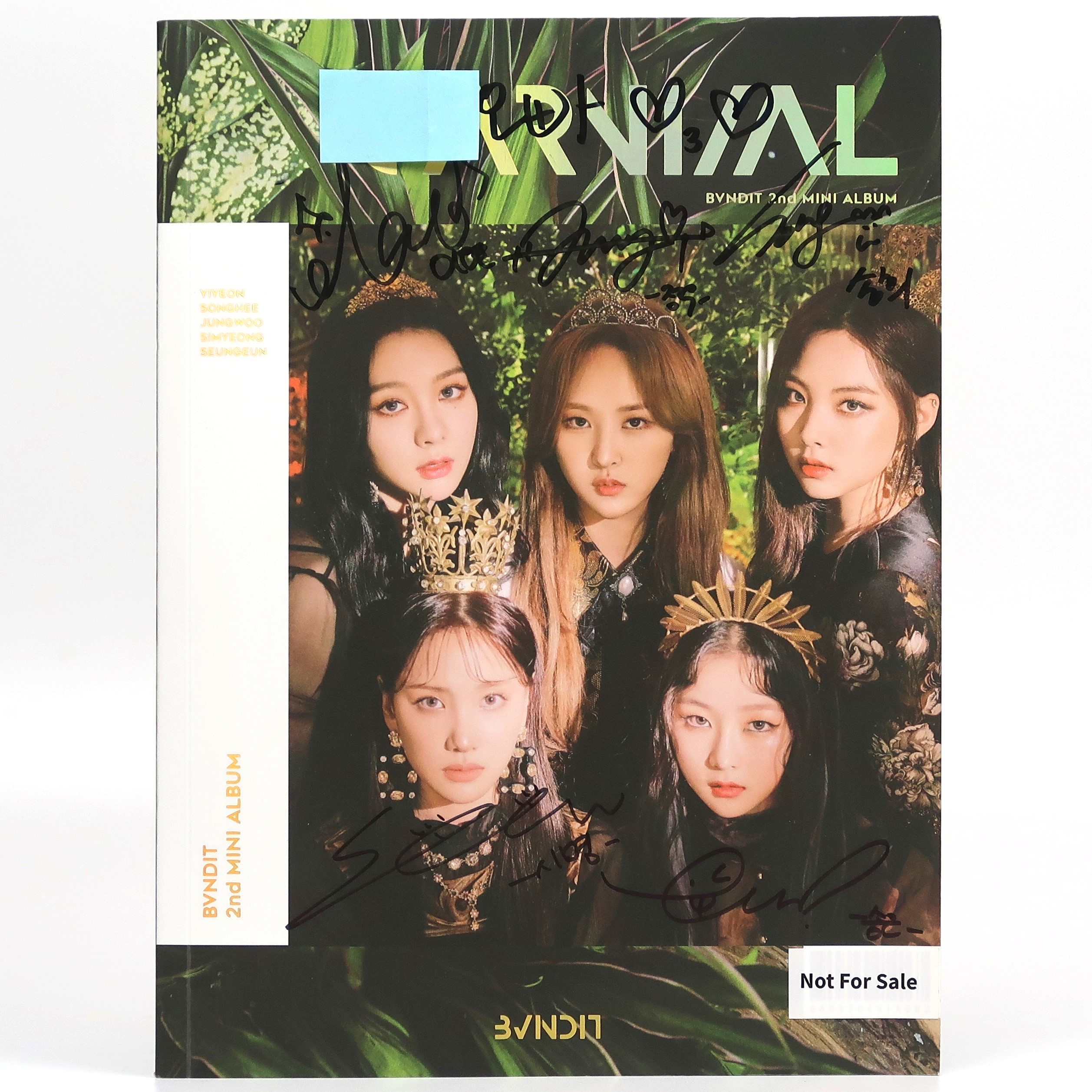 IMG_5692 BVNDIT - Carnival Signed Autographed + Message CD Album Promo K-Pop 2020 Bandit