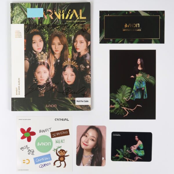 IMG_5696 BVNDIT - Carnival Signed Autographed + Message CD Album Promo K-Pop 2020 Bandit