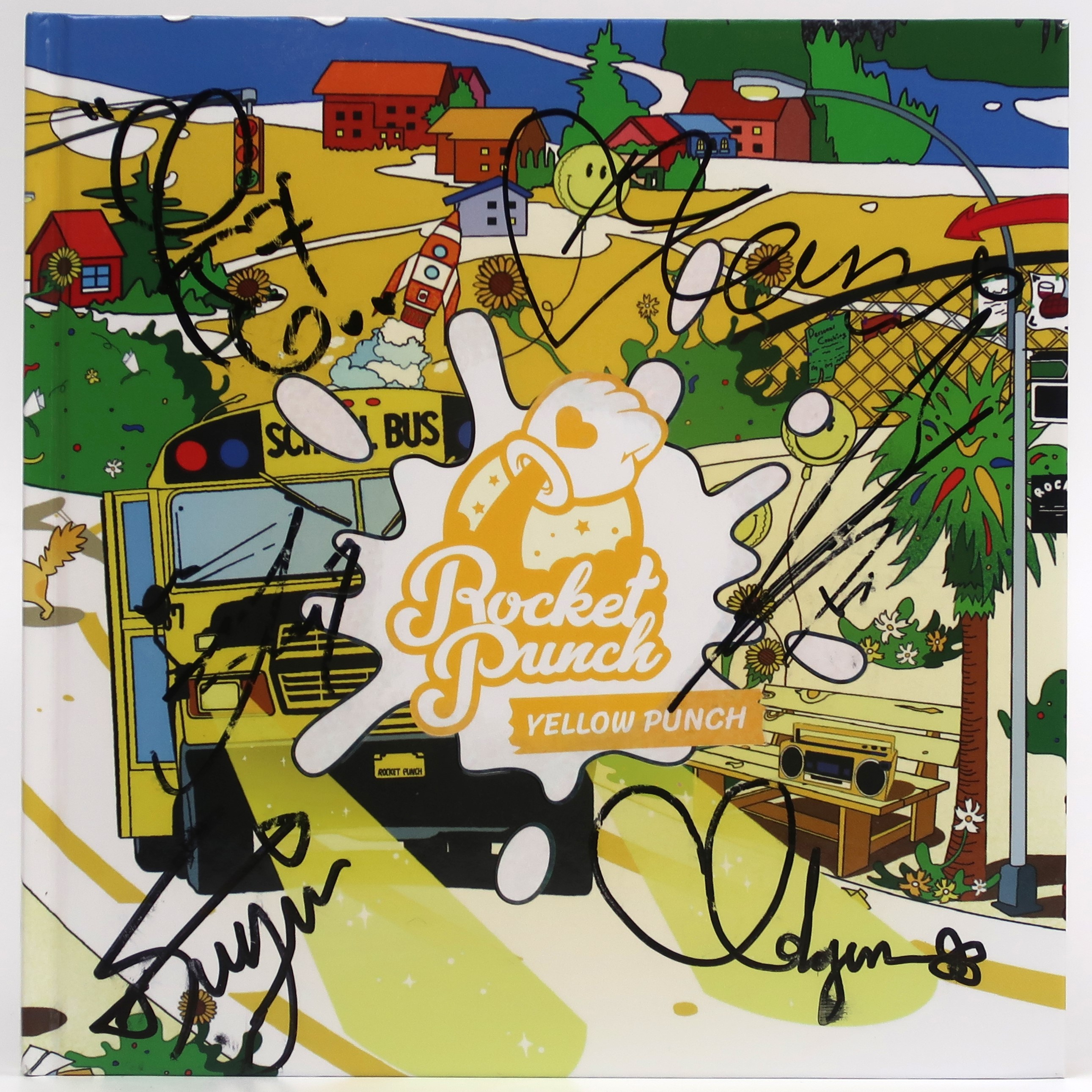 IMG_5744 Rocket Punch - Yellow Punch Signed Autographed + Message CD Album Promo K-Pop