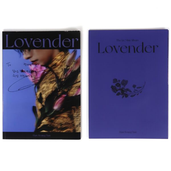 IMG_5787 Han Seung Yun - Lovender Signed Autographed CD Album Promo K-Pop Lunafly D82