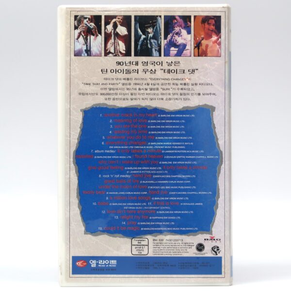 Take That - Live In Berlin Korean VHS Video [NTSC] Korea