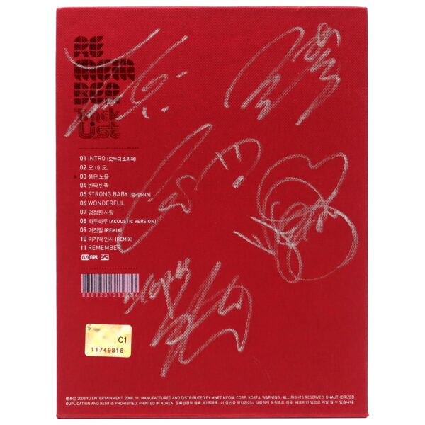 IMG_6227 Bigbang - Remember Signed Autographed CD Album K-Pop 2008