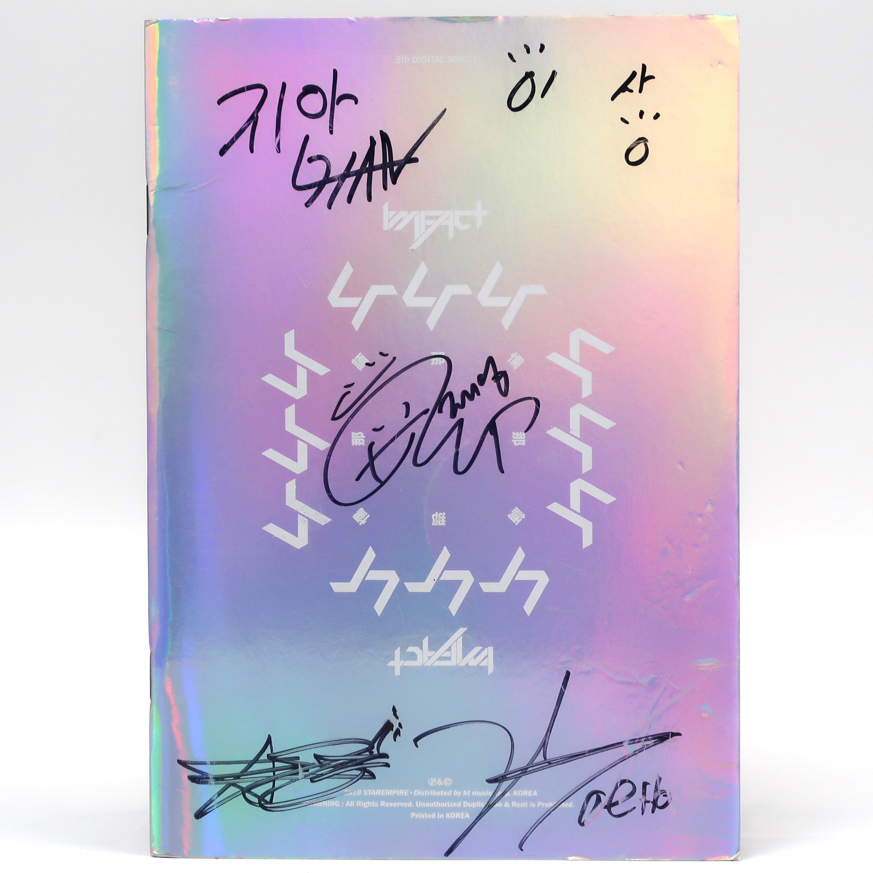 IMG_6245 Imfact - Nanana Signed Autographed CD Album Promo K-Pop 2018 懦那䛔