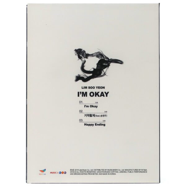 IMG_6547 Lim Soo Yeon - I'm Okay Signed Autographed CD Album Indie K-Pop 2018 Taylor Lim