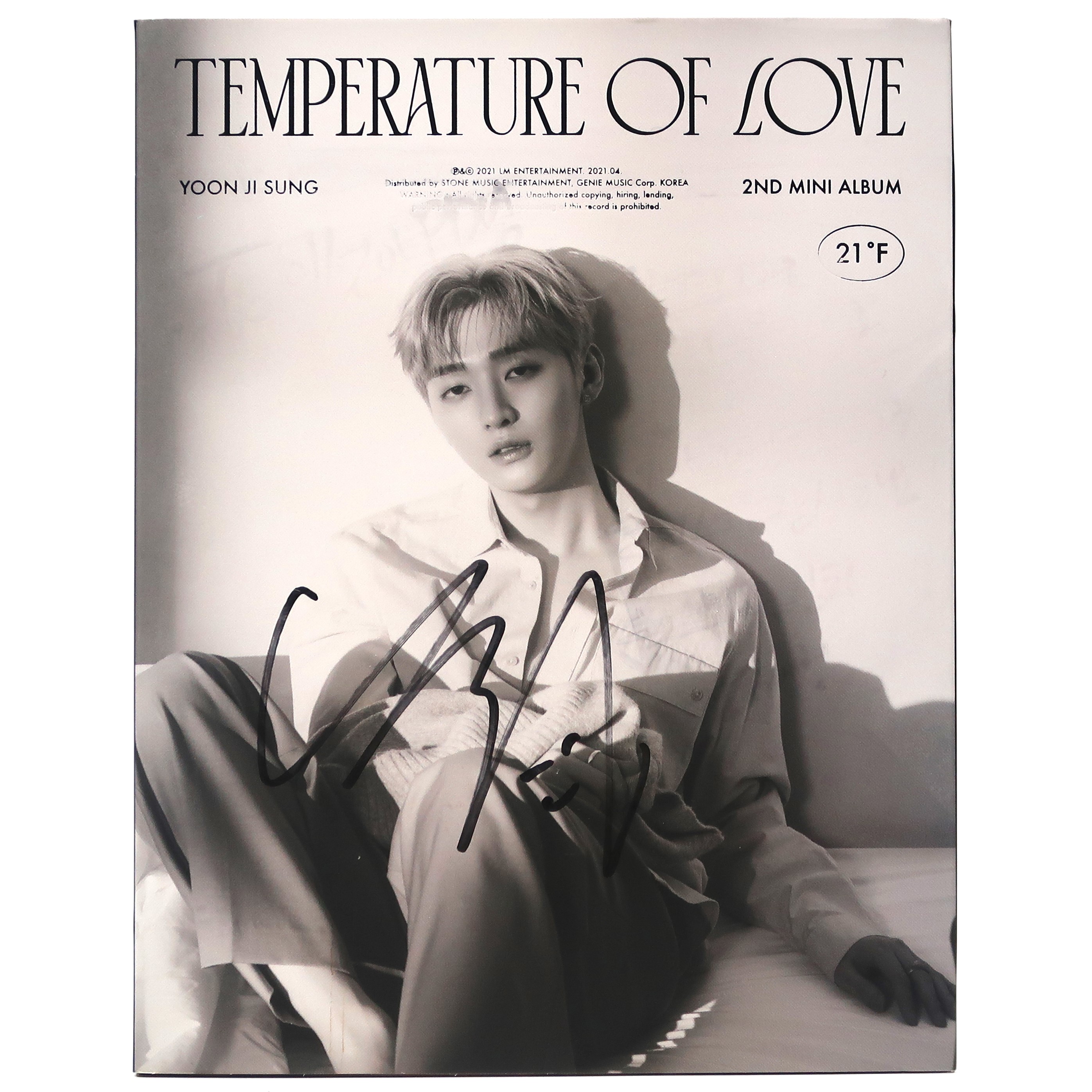 IMG_6602 Yoon Ji Sung - Temperature of Love Signed CD Album Promo K-Pop 2021 Wanna One