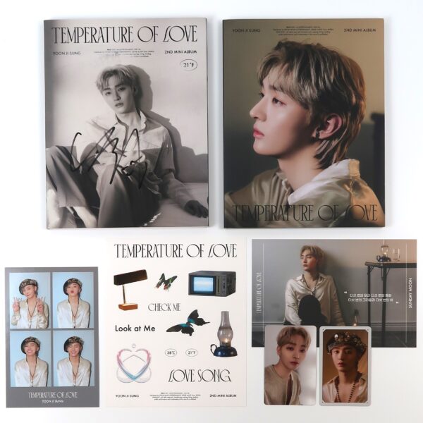 IMG_6606 Yoon Ji Sung - Temperature of Love Signed CD Album Promo K-Pop 2021 Wanna One