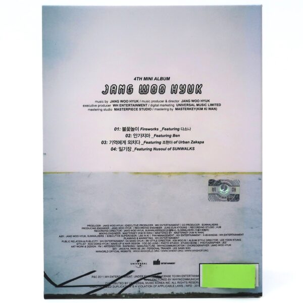 IMG_6666 Jang Woo Hyuk - Back to the Memories Signed CD Album Promo K-Pop 2011 H.O.T