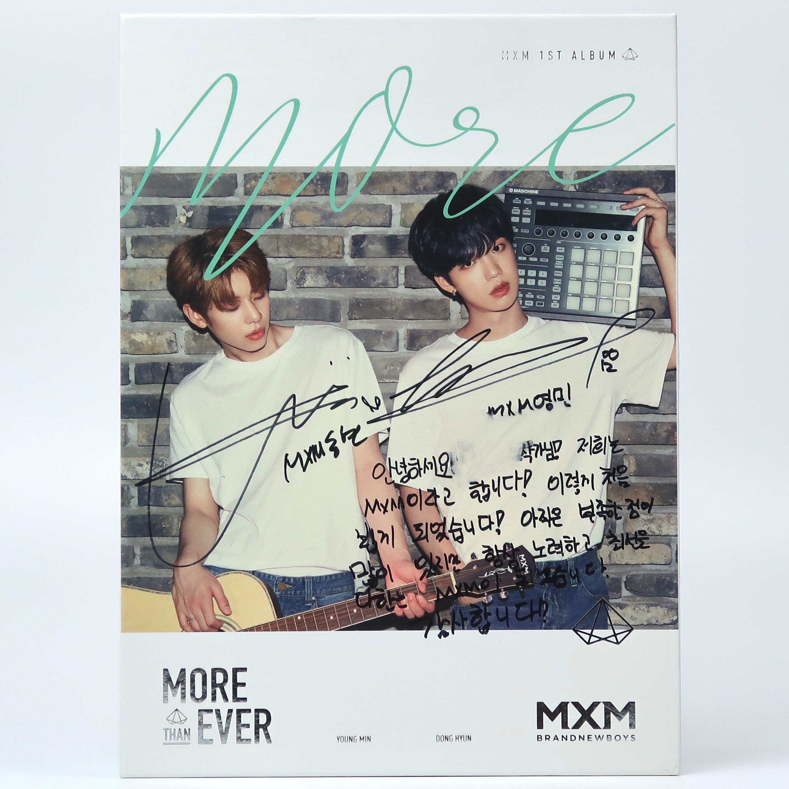 IMG_7210 MXM - More Than Ever Signed Autographed + Message CD Album Promo K-Pop 2018
