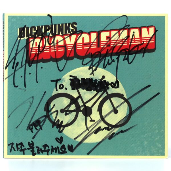 Dickpunks - Bicycle Man Signed Autographed CD Album Promo K-Pop 2019