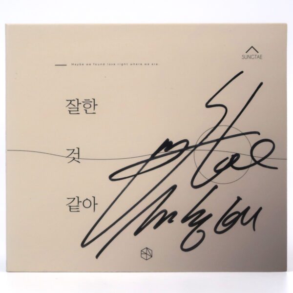 IMG_7320 Sungtae - Maybe We Found Love Signed Autographed CD Album Promo K-Pop 2019