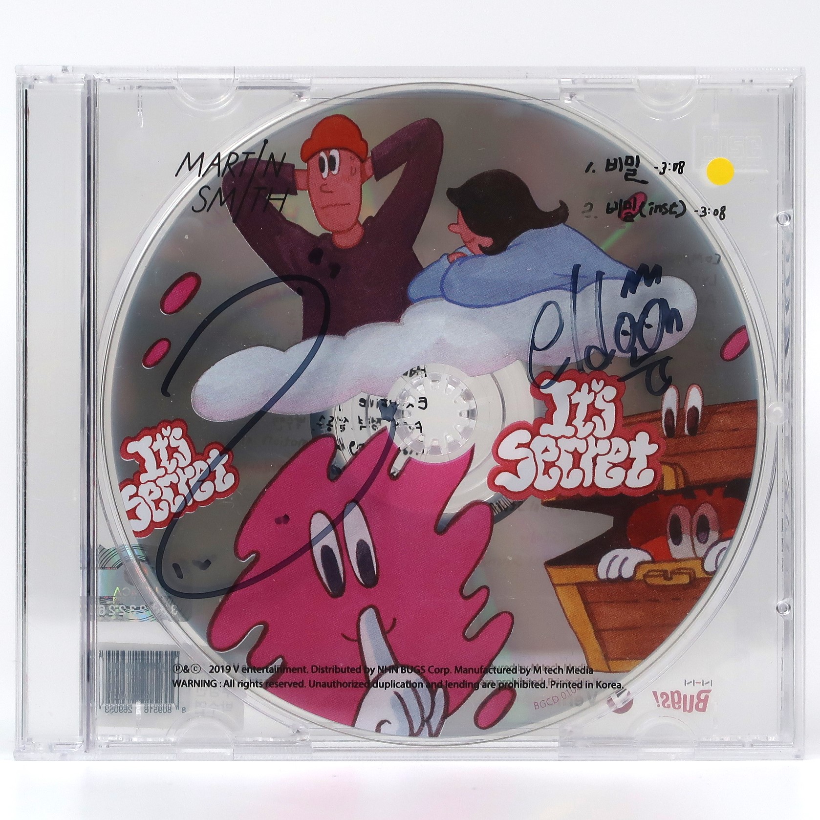 IMG_7341 Martin Smith - It's Secret Signed Autographed CD Album Promo Indie K-Pop 2019