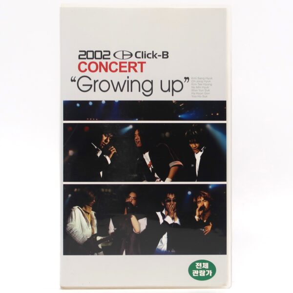 Click-B 2002 Concert Growing Up VHS Video [NTSC] Early K-Pop
