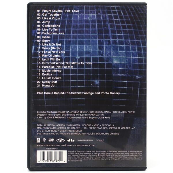 Madonna - The Confessions Tour Korean DVD NTSC Region 3 2007 Korea