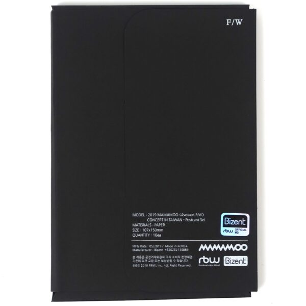 Mamamoo 4 Season F/W Concert In Taiwan Postcard Set of 10 Complete 2019