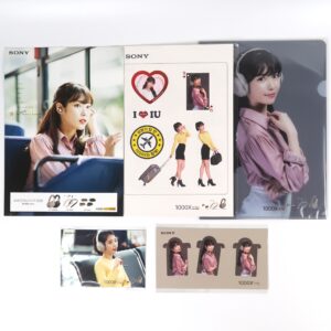 IU x Sony Promo Goods Postcard Stickers File Bookmark Clip Flyer