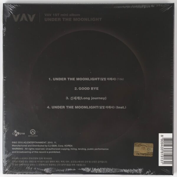 VAV - Under The Moonlight Sealed 1st Mini Album CD 2015