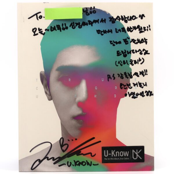 IMG_0756 U-Know - True Colors 1st Mini Album Signed + Message CD Promo K-Pop 2018 TVXQ