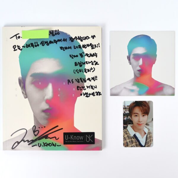 IMG_0759 U-Know - True Colors 1st Mini Album Signed + Message CD Promo K-Pop 2018 TVXQ