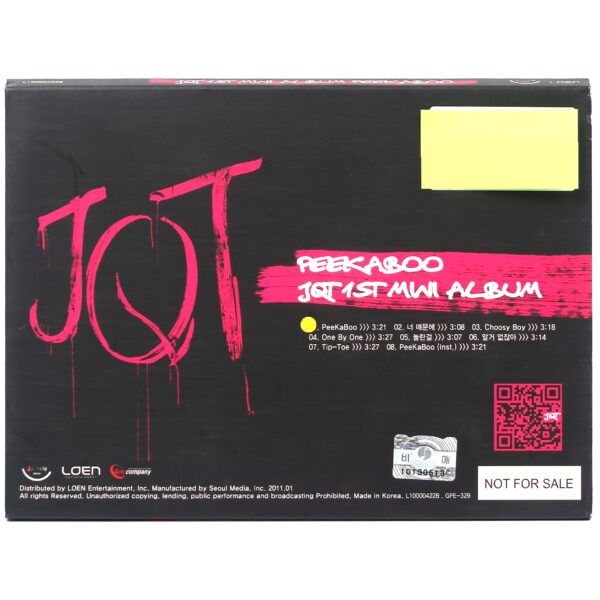 IMG_2269 JQT - Peekaboo 1st Mini Album Promo CD K-Pop 2011 Korea