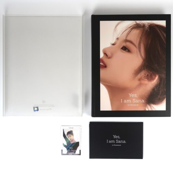 IMG_4149 Twice Yes, I am Sana 1st Photobook Black Version + Postcards + Photocards 2021