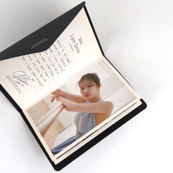 IMG_4153 Twice Yes, I am Sana 1st Photobook Black Version + Postcards + Photocards 2021