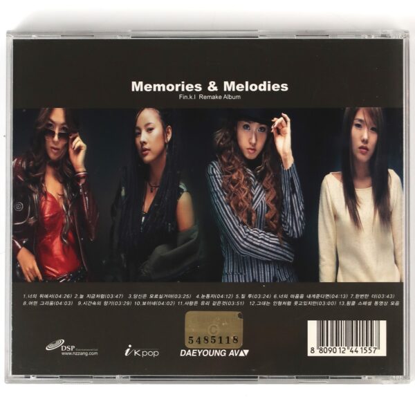 IMG_6745 Fin.k.l - Memories & Melodies Remake Album CD 2001 K-Pop Korea Finkl