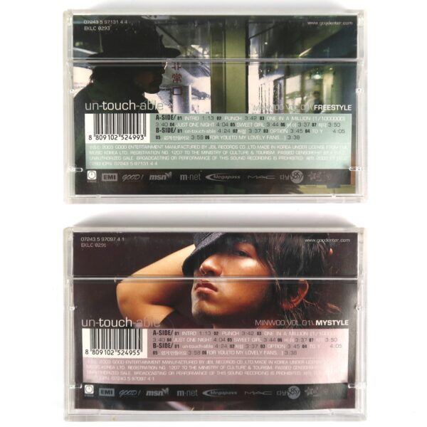 Minwoo - Un-touch-able Cassette Tape Set Freestyle +Mystyle Ver. Shinhwa K-Pop M
