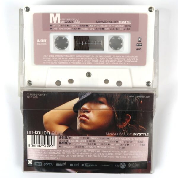 Minwoo - Un-touch-able Cassette Tape Set Freestyle +Mystyle Ver. Shinhwa K-Pop M