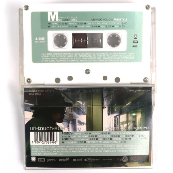 Minwoo - Un-touch-able Cassette Tape Set Freestyle +Mystyle Ver. Shinhwa K-Pop M