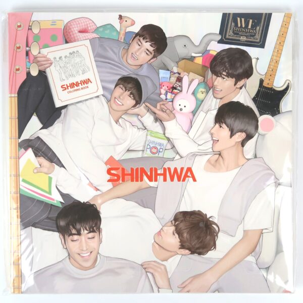 IMG_6806 Shinhwa Coloring Book + Accordion Postcard Set