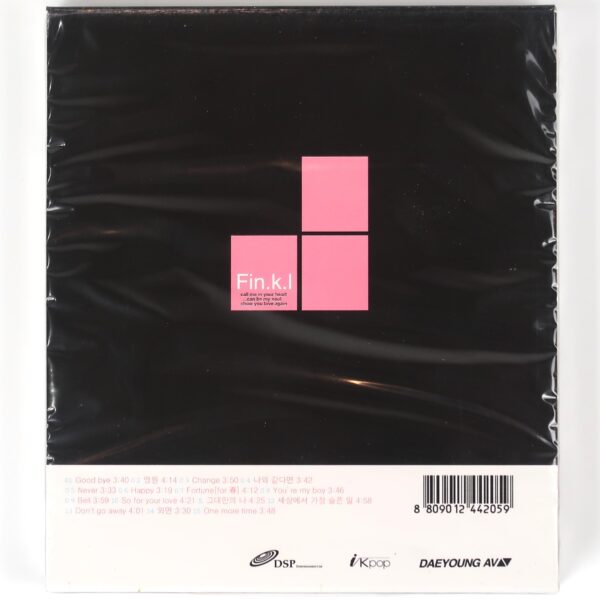 Fin.k.l - Forever 4th Album CD New Sealed 2002 K-Pop Korea Finkl