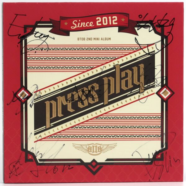 BTOB - Press Play Signed Autographed Mini Album CD Promo K-Pop 2012