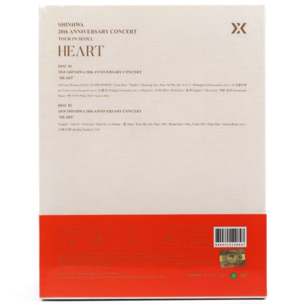 Shinhwa - Heart 20th Anniversary Concert Twenty All Your 2018 DVD Sealed