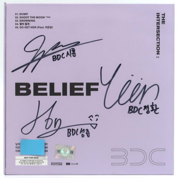 BDC - The Intersection: Belief Signed CD Album Promo K-Pop 2020 Boys Da Capo