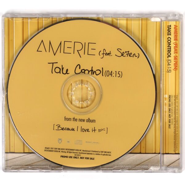 Amerie - Take Control Promo Single Album CD K-Pop 2007 Korea