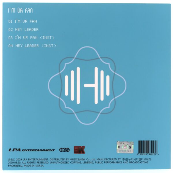 Holics - I'm Ur Fan Signed Autographed Single Album CD K-Pop 2019