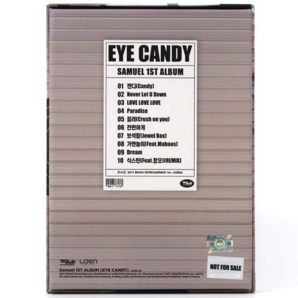 Samuel - Eye Candy Signed Autographed CD Album Promo 2017 K-Pop