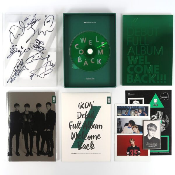 Ikon - Welcome Back Signed Autographed CD Album Promo K-Pop 2015