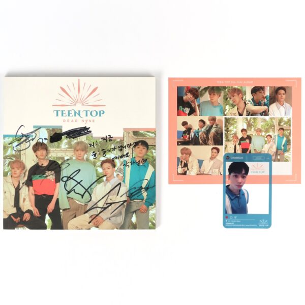 IMG_9488 Teen Top - Dear N9ne Signed Autographed Mini Album CD K-Pop 2019 Teentop