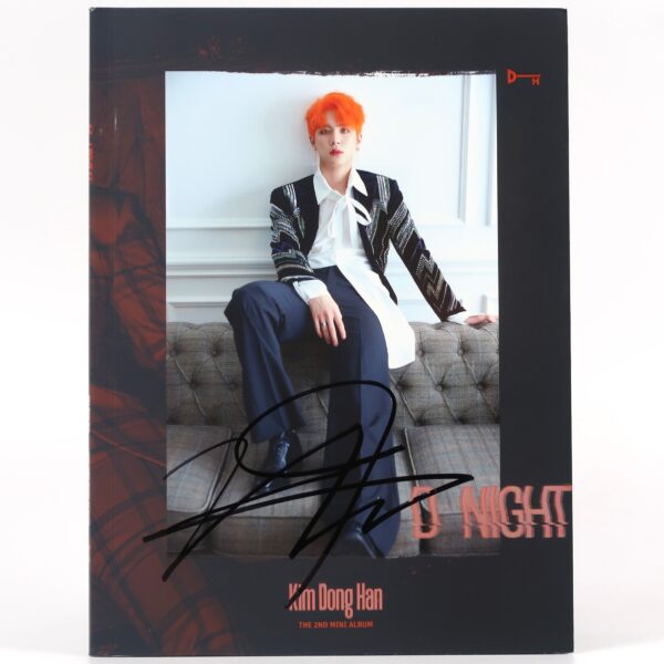 Kim Dong Han - D-Night Signed Autographed CD Mini Album Promo K-Pop 2018 Black