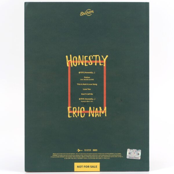 IMG_9875 Eric Nam - Honestly Signed Autographed Album CD Promo K-Pop 2018