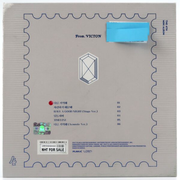 Victon - From. Victon Signed Autographed CD Mini Album Promo 2017 [water damage]