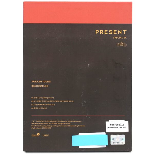 IMG_1922 Woo Jin Young & Kim Hyun Soo - Present Signed Album Promo CD 2018 K-Pop