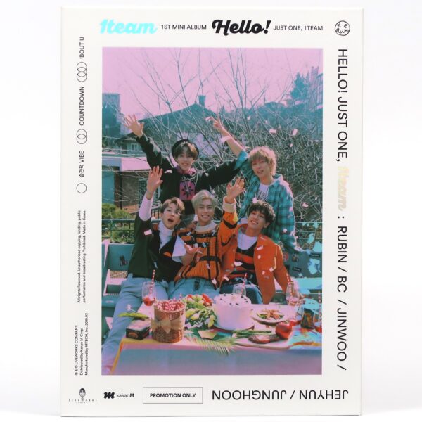 1TEAM - Hello Signed Autographed 1st Mini Album CD Promo 2019 K-Pop