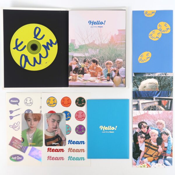 1TEAM - Hello Signed Autographed 1st Mini Album CD Promo 2019 K-Pop