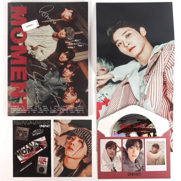 One Pact - Moment Signed Autographed CD Mini Album Promo 2023 K-Pop