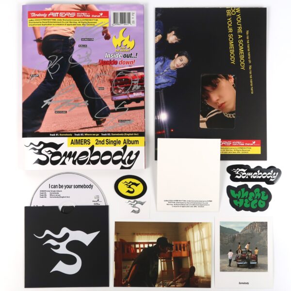 IMG_2621 Aimers - Somebody Autographed CD Single Album Promo 2024