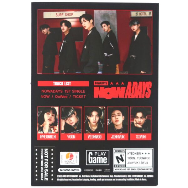 Nowadays - Nowadays Signed Autographed CD Single Album Promo 2024 K-Pop