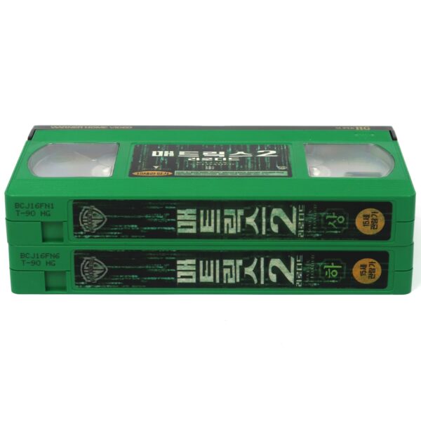 The Matrix Reloaded (2003) Korean VHS Rental [NTSC] Korea Matrix 2